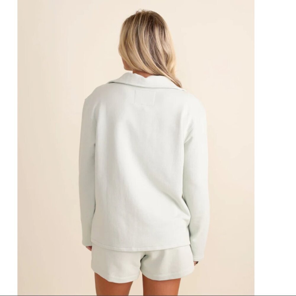 NWT Le Marais Orleans Top + Monroe Short Set β’ Sea Grass β’ Two-Piece Outfit - Picture 3 of 9
